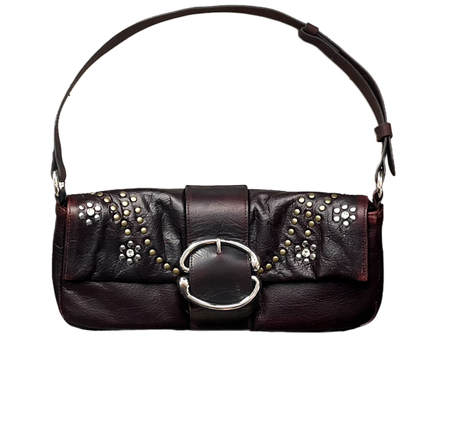 Liv Studded Bling Baguette [Brandy)