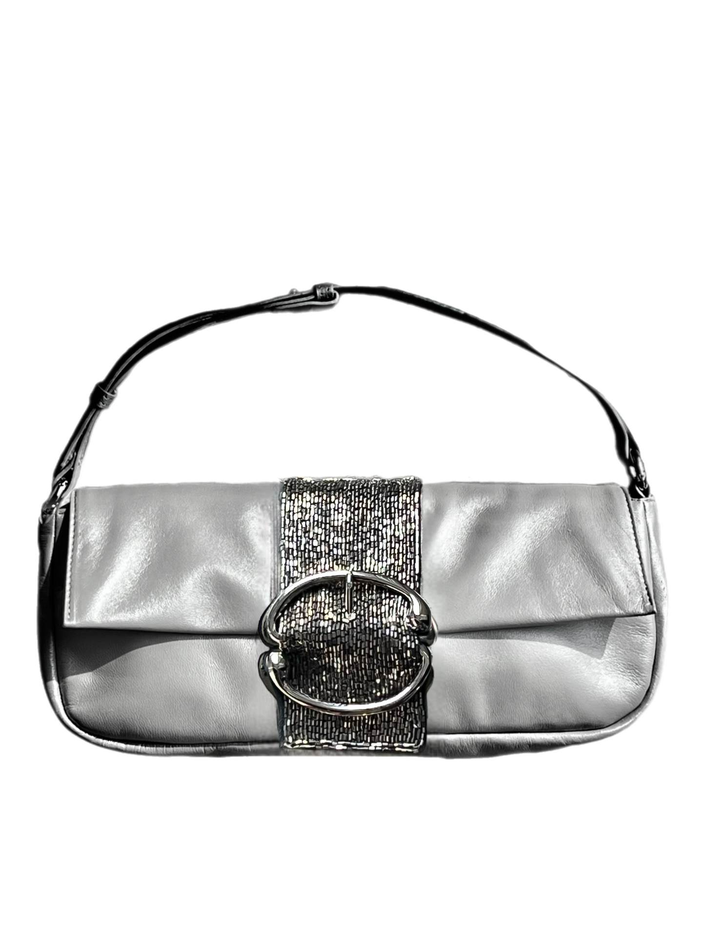 Liv Gunmetal Beaded Baguette [Platinum]