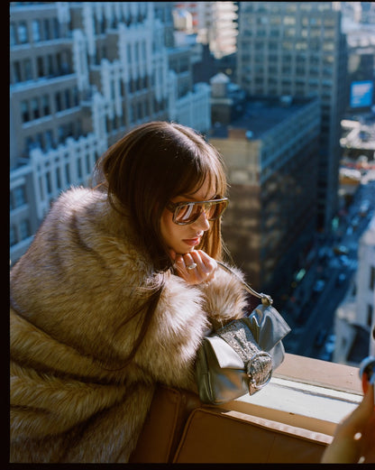 Liv Beaded Baguette [Steel]