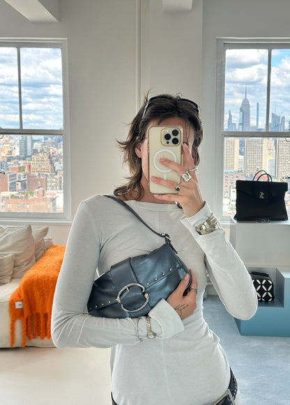 Liv Studded Baguette [Gunmetal]