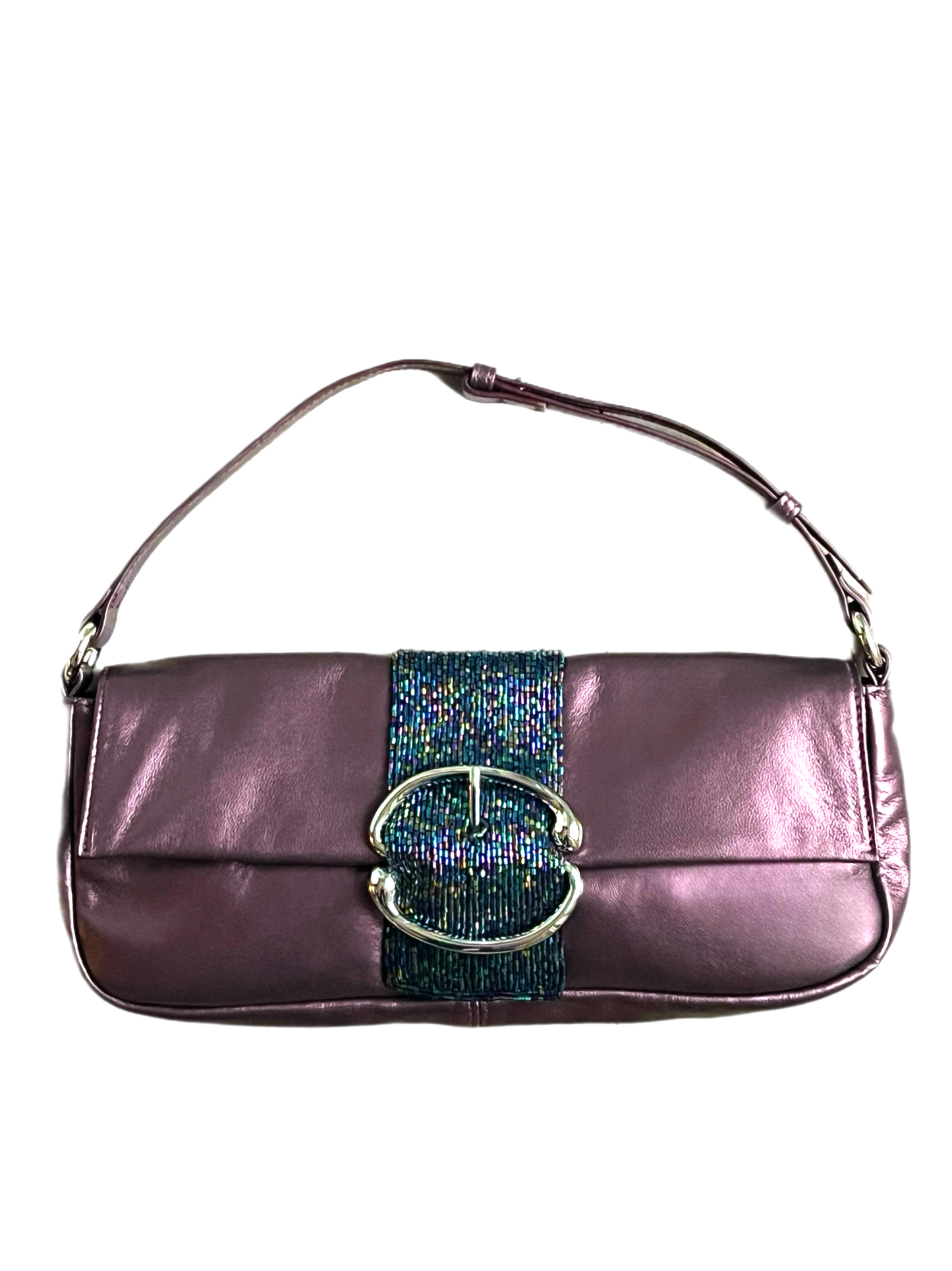Liv Beaded Baguette [Electric Plum]