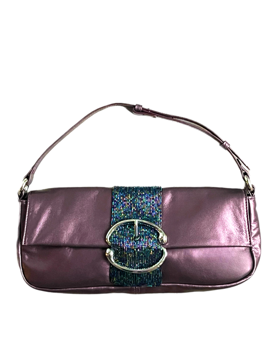 Liv Beaded Baguette [Electric Plum]