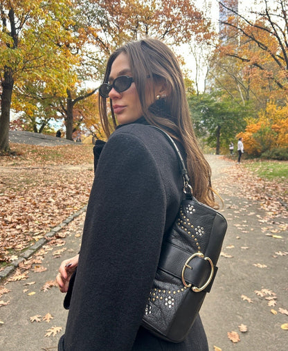 Liv Studded Bling Baguette [Smoke)