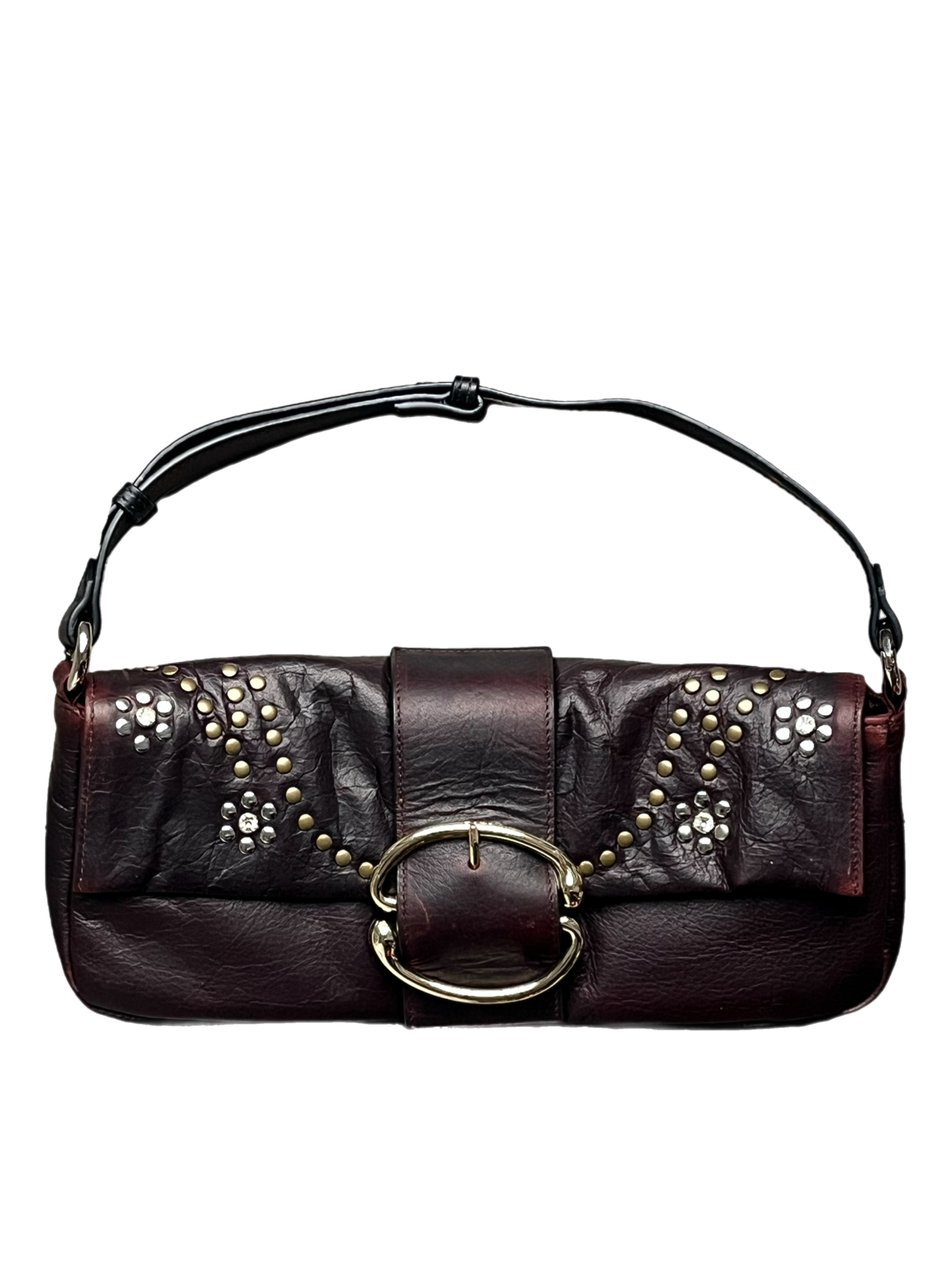 Liv Studded Bling Baguette [Brandy)