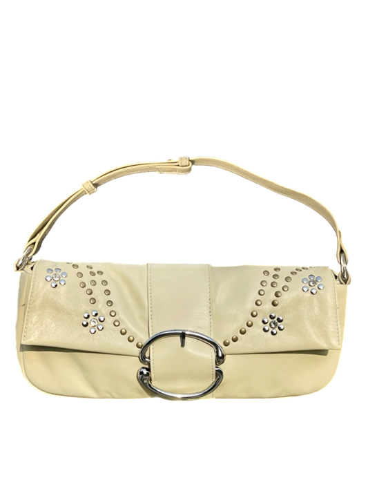 Liv Studded Bling Baguette [Buttercream]