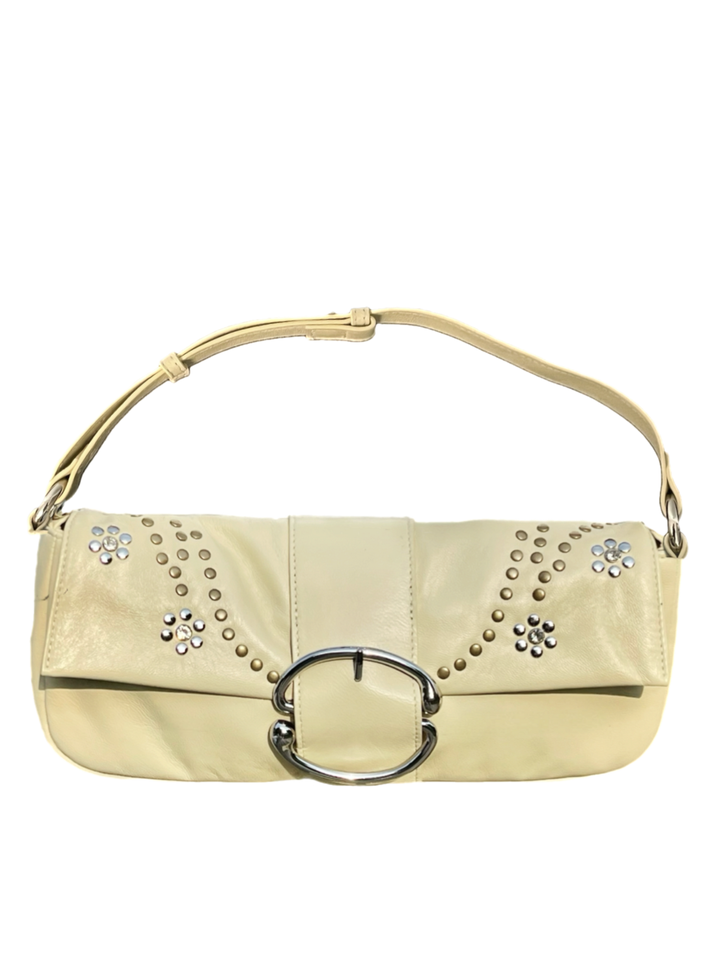 Liv Studded Bling Baguette [Buttercream]