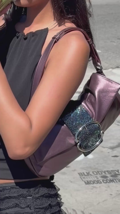 Liv Beaded Baguette [Electric Plum]